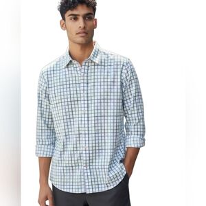 Robert Graham Tailored Fit Button up Shirt Cream Mens Size Large